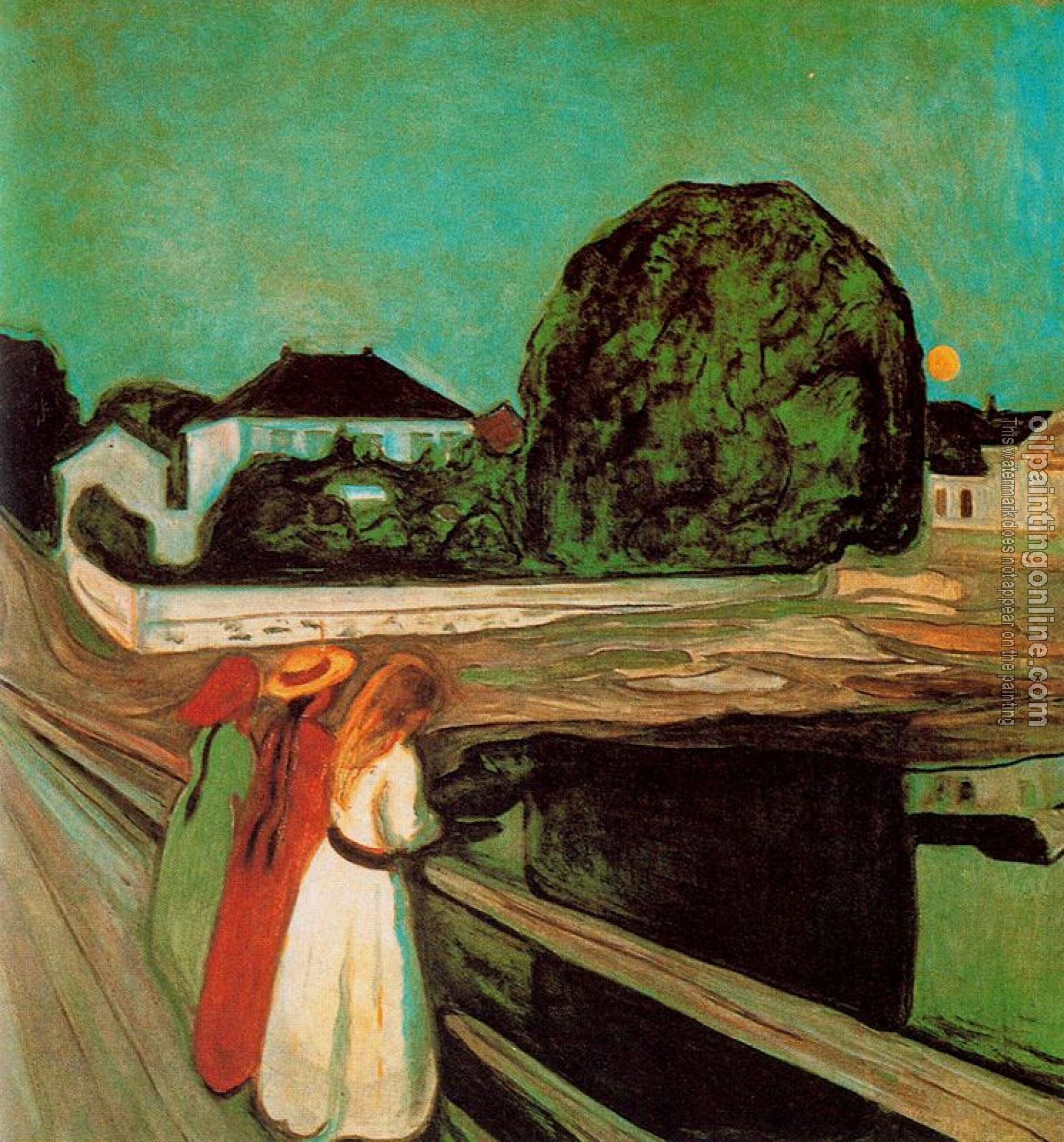 Munch, Edvard - At the bridge